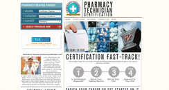 Desktop Screenshot of pharmacytechniciancertification.com